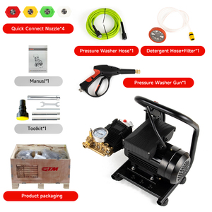 Chất lượng cao Máy giặt áp lực cao 80ba 11L/Min Max dòng chảy xách tay điện cao áp máy giặt - Product Image 6