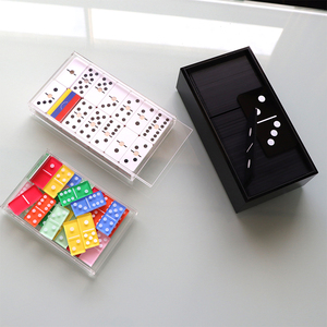 Jeu éducatif de dominos, logo personnalisé, jeu de société, impression acrylique, dominos miniatures de luxe - Product Image 3