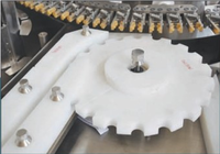 Laveuse rotative professionnelle de flacons en verre à petite dose, en acier inoxydable, contrôlée par PLC, avec moteur haute performance