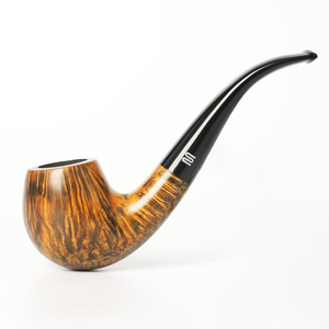 Bent Tobacco Pipe Briar Wood Apple Billiard Shape Smoking Pipe Men's Traditional Smoking Set - Product Image 2