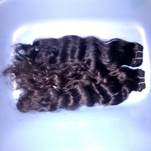 Nouveauté 2024 : Extensions de cheveux naturels indiens Remy vierges à 100 %, 8 à 40 pouces, sans poux, sans cheveux gris, sans perte, tissage double machine - Product Image 1