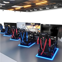 Simulador de Carreras Educativo Personalizable OEM ODM 3DOF-6DOF, Cabina de Aluminio con Asiento Metálico y Acabado Anodizado, Soporte para Volante de Carreras