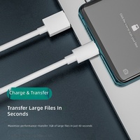 Kabel Data USB Type-C ke Type-C Pengisian Cepat untuk OPPO A93/Reno 11 Pro/Reno 6 dengan Transfer Data Cepat