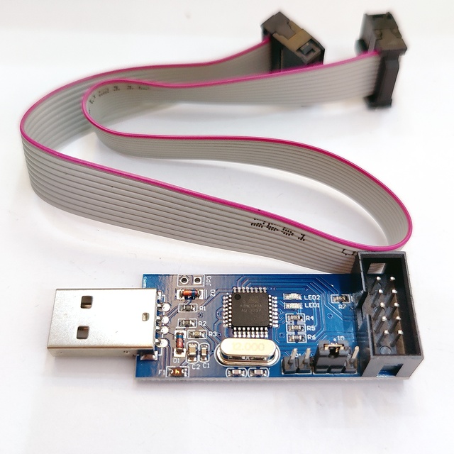 LC-01 51 AVR programmer ISP USBASP downloader USBISP download cable