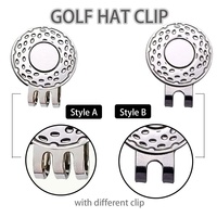 Marqueur de balle de golf magnétique 25 mm avec clip pour chapeau, logo personnalisé, en alliage de zinc émaillé, accessoires de golf pour les amateurs de golf, vente directe usine