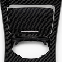 Couverture de console intérieure en fibre de carbone pour tableau de bord Mercedes Benz Classe C W205 AMG C43 C63 Remplacement direct