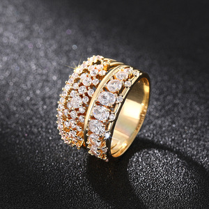 Anello Geometrico Multi-Linea per Donne, Elegante Gioiello da Dito per Matrimonio - Product Image 4