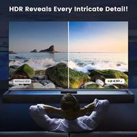 Commutateur 7 entrées 1 sortie en métal de haute qualité pour HDCP 2.0 et 2.2 avec télécommande infrarouge, commutation automatique, prend en charge 4K 60Hz