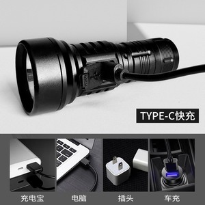 Mini Portable SST40 LED <b>Flashlight</b> 18350 Rechargeable Outdoor Aluminum Alloy <b>Torch</b> With Dimmer Light White - Product Image 4