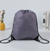 Sac à dos personnalisé en polyester avec cordon de serrage pour marathon, sports, basketball, gym, voyage en plein air, promotion d'événements, rangement