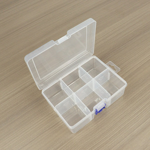 Transparent Storage Box 6 Compartment With Lid Jewelry Bead Organizer Screw Box DIY Sorting Case Desktop Organizer - Product Image 3