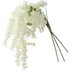 Décorations de plafond en lianes artificielles à 6 branches, style <span class=keywords><strong>catalpa</strong></span> et saule, pour centres commerciaux, thème forêt, mariages et événements transfrontaliers - Product Image 5