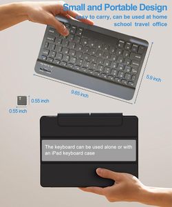 Teclado Inalámbrico Ultrafino HK-HHT de 101 Teclas, Recargable, Portátil, Compatible con Android, iOS, <span class=keywords><strong>Mac</strong></span> OS, iPhone, <span class=keywords><strong>iPad</strong></span> - Product Image 6