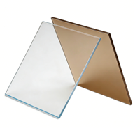 Plaque solide transparente en polycarbonate pour fenêtre d'observation industrielle