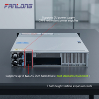2U 8-Bay Rack-Montiertes Servergehäuse mit SAS 12GB Direct-Attach Backplane und Unterstützung für Redundante Stromversorgungen
