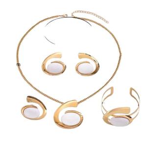 Trending Products 2025 4 1 Wo'momen Fashion Hypoallergenic Stainless Steel Jewelry <b>Sets</b> Made in China Wholesale - Product Image 5