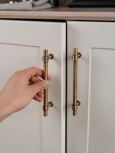 Eco-Friendly Modern Antique Brass Cabinet Handle and Drawer <strong>Knob</strong> for Kitchen <strong>Bedroom</strong> Gym Exterior Furniture Hardware - Product Image 5