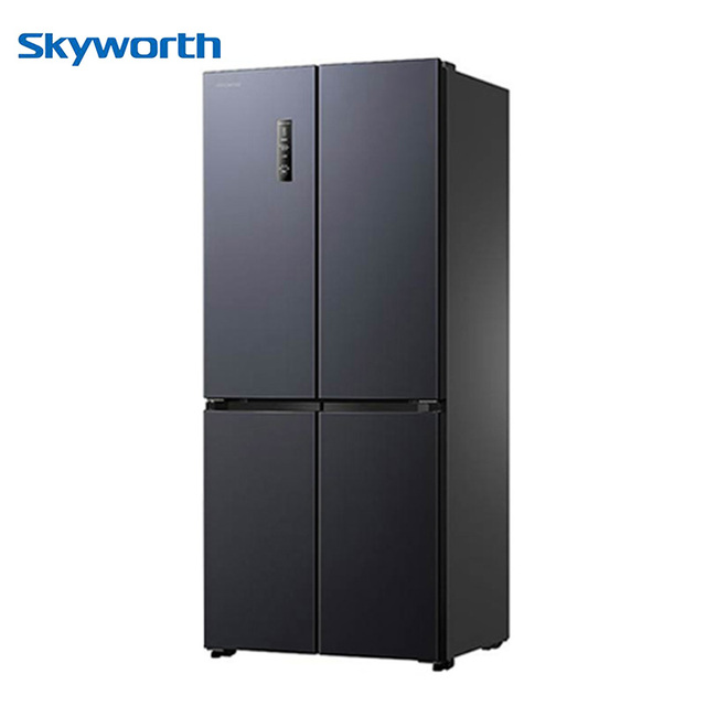 Skyworth Factory OEM Storage Commercial 4 Four Doors Refrigerators Bottom Freezer Fridge for Home Hotel Frostless Refrigerators
