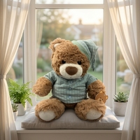 Mini ours en peluche respirant, jouet en peluche doux et câlin, poupée bébé personnalisée, petit cadeau pour enfants