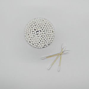 Hisopos de Algodón de Doble <span class=keywords><strong>Punta</strong></span> 100% Naturales y Degradables, Empaque Personalizable Disponible - Product Image 1