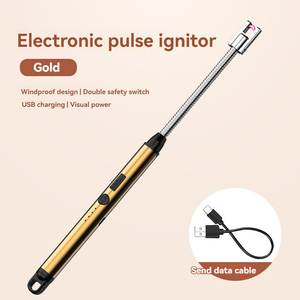 Le nouveau pistolet d'allumage d'impulsion de charge d'arc USB résiste aux <span class=keywords><strong>vents</strong></span> avec un affichage visible du niveau de batterie - Product Image 6