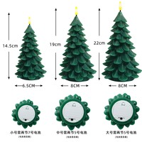 Bougie LED sans flamme réaliste en cire de paraffine, à piles, pour sapin de Noël, vente en gros, pour la décoration de la maison et des fêtes