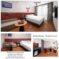Solutions clés en main pour projets hôteliers personnalisés, mobilier d'hôtel Holiday Inn Express, mobilier complet pour chambre d'hôtel, ensembles de meubles de chambre d'hôtel