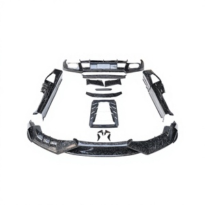 Kit carrosserie en fibre de carbone forgée style MSY pour Lamborghini Huracan LP610 : pare-chocs avant et arrière, jupes latérales, aileron arrière, capot arrière - Product Image 1