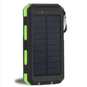 Best Selling Outdoor 20000mah portable solar charger Waterproof Solar power bank Panel Charger Powerbank With Led Light