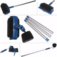 Kit de rouleaux de peinture professionnels avec poignée en plastique bleu, 8 pièces, haute qualité, prix de gros