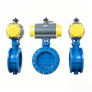Valvola a <span class=keywords><strong>Farfalla</strong></span> a Doppio Eccentrico Elettrica Manuale Pneumatica in Ghisa Sferoidale con Guarnizione Morbida Tipo Telescopico Disponibile OEM per Acqua, 3 Anni di Garanzia - Product Image 2