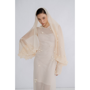 Vestido de verano de moda de gama alta de manga larga Clio Lace Emb vestido largo 64% algodón orgánico 36% poliéster Whiteant hecho en Vietnam - Product Image 1