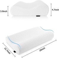 OEM Maßgefertigtes Modernes Bambus-Kontur-Memory-Foam-Nackenstützkissen Orthopädisches Schlafkissen für den Schlafzimmergebrauch