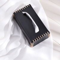 Boîte à mouchoirs en cuir au design élégant personnalisé, style classique, avec couvercle magnétique, pour la maison, salon, salle à manger, chambre à coucher