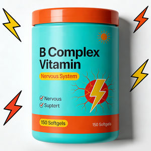 Cápsulas de Vitamina del Complejo B Premium, Mezcla para el Alivio del Estrés, Personalizadas OEM ODM, Certificadas NSF ISO, Veganas, Kosher, Halal - Product Image 2