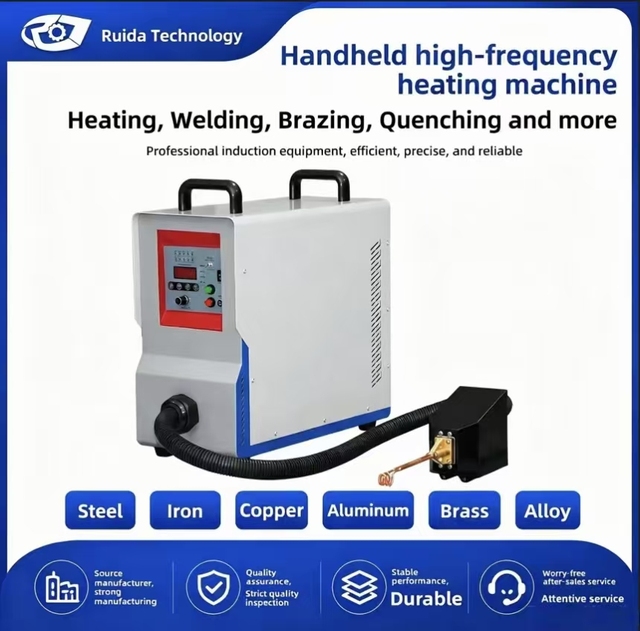 Portable Handheld Ultra-High Frequency Induction Heater for Metal Soldering, Brazing and Hardening