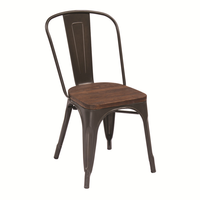 Chaises de restaurant modernes en fer forgé en gros - Utilisation commerciale pour la restauration et l'hôtellerie, durables et écologiques