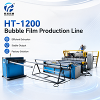 Machine de fabrication de film à bulles d'air en plastique PE à deux couches HT-1200 utilisant l'extrusion de papier d'emballage gonflable