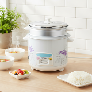 Cuisinière à riz automatique avec boutons de commande à une touche, capacité 1,0-1,8 L, puissance 400-700 W, cuve intérieure en aluminium pour usage domestique, cuisinière à riz automatique sans effort - Product Image 5