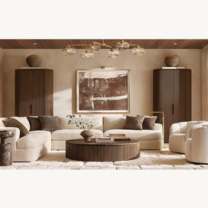 Emperador Solid Wooden Marble <strong>Top</strong> <strong>Round</strong> Coffee <strong>Tables</strong> for Living Room - Product Image 3