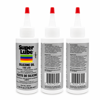 Super Lube 56104 Huile de silicone 100 cSt Polydimethylsiloxane Fluide de qualité alimentaire Lubrifiant diélectrique pour caoutchouc et plastique