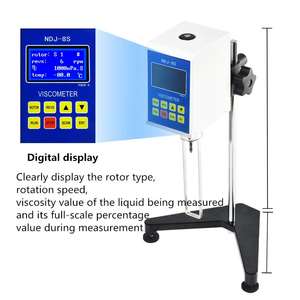 Viscosimètre numérique NDJ-8S Viscosimètre Rotation Visomètre 220-240V Équipement de laboratoire Article Viscosimètre colle Viscosimètre - Product Image 3