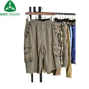 Vintage Second Hand Clothing bales Men short pants used clothes brand name second hand clothes buyer