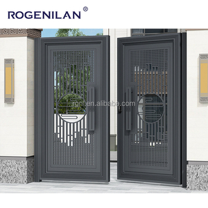 Puerta de Jardín Rogenilan, Diseños de Puertas de Aluminio Modernos y Personalizados, Sistema de Puerta Abatible Automática, Puertas Exteriores - Product Image 4