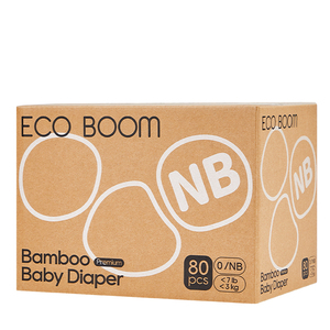 <span class=keywords><strong>ECO</strong></span> BOOM <span class=keywords><strong>Pannolini</strong></span> Ecologici in Bambù per Neonati, Taglia L, Confezione da 90 Pezzi - Product Image 2
