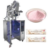 Machine d'emballage personnalisée haute précision pour sachets de poudre de substitut de repas, milkshake, protéines et collagène, avec dosage par vis et scellage arrière