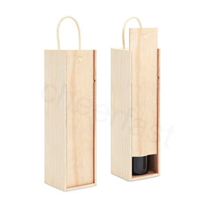 Caja de Vino Personalizada con Tapa Deslizante, Diseño Rústico y Atractivo, Fabricada <span class=keywords><strong>en</strong></span> Madera de Pino - Product Image 4