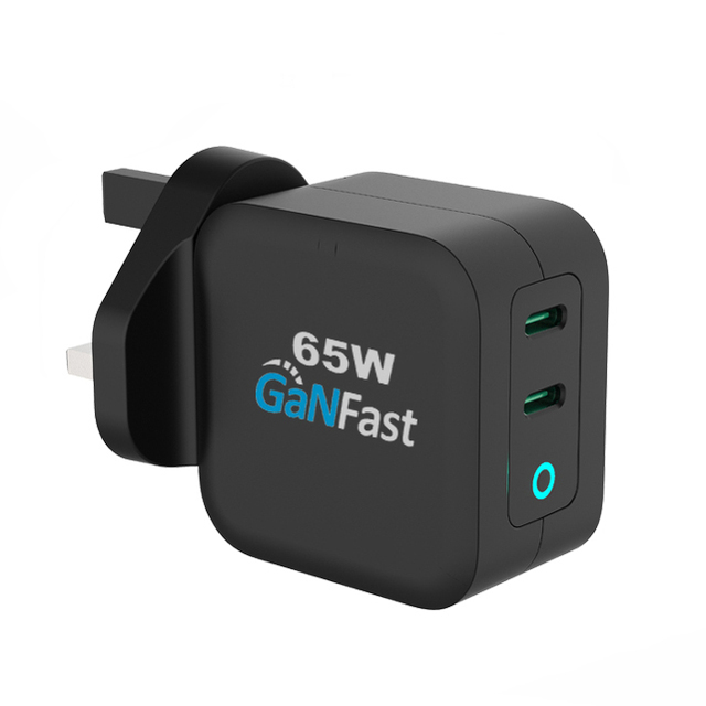 HUNDA GaN Dual Port 40W Fast Charging USB-C Plug-In Travel Adapter PD 3.0 Overcharge/Overheat Protection Laptops Cellphones