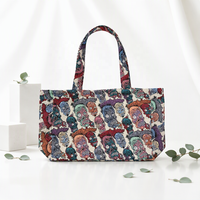 Tas Tote Wanita Dapat Dipersonalisasi Kapasitas Besar Tas Tangan untuk Wanita Desain Baru Harga Terjangkau 2026 Tas Jacquard Tapestry