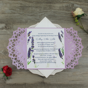 Cao Cấp Sang Trọng Laser Cắt Thiệp Chúc Mừng Và Châu Phi Thiệp Mời Đám Cưới Bằng Cách Làm Bằng Tay - Product Image 4